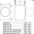 Hisense WD3S1043BW3 kürtőbe építhető páraelszívó 6. kép