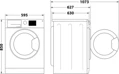 Whirlpool FFD 9469 BCV EE+FFT M11 9X3BXY EE mosógép + szárító 8. kép
