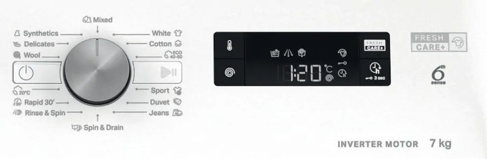 Whirlpool FFS 7269 B EE elöltöltős mosógép 6. kép