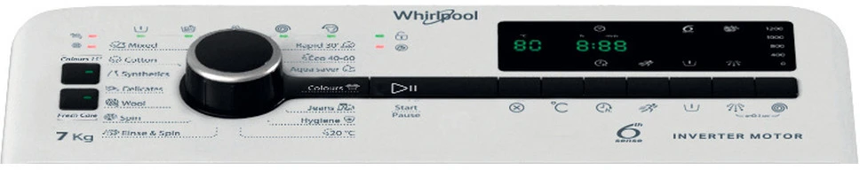 Whirlpool TDLRB 7252BS EU felültöltős mosógép 6. kép