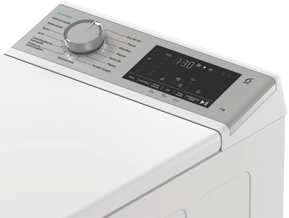 Whirlpool TW721DSSSWHU felültöltős mosógép 5. kép