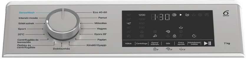 Whirlpool TW721DSSSWHU felültöltős mosógép 7. kép